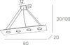 Sospensione-Moderna-Rettangolare-Area-Metallo-Sabbia-Metallo-4-Luci-Gx53