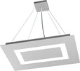 Sospensione-Moderna-Rettangolare-Carpet-Metallo-Grigio-4-Luci-2G11-58X39Cm