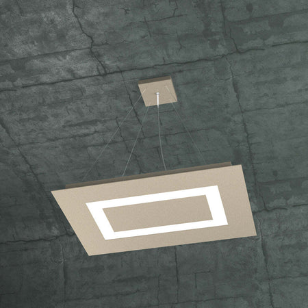 Sospensione-Moderna-Rettangolare-Carpet-Metallo-Sabbia-4-Luci-2G11-58X39Cm