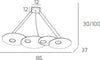 Sospensione-Moderna-Rettangolare-Cloud-Metallo-Sabbia-4-Luci-Gx53