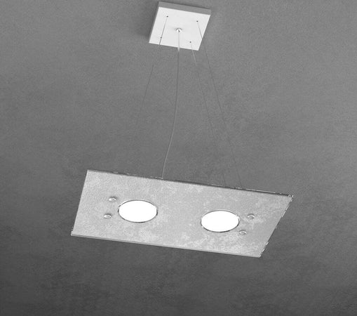 Sospensione-Moderna-Rettangolare-Path-Vetro-Foglia-Argento-2-Luci-Gx53