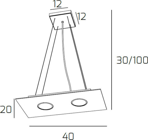 Sospensione-Moderna-Rettangolare-Path-Vetro-Foglia-Oro-2-Luci-Gx53
