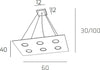 Sospensione-Moderna-Rettangolare-Path-Vetro-Marrone-6-Luci-Gx53