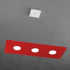 Sospensione-Moderna-Rettangolare-Path-Vetro-Rosso-3-Luci-Gx53