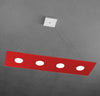 Sospensione-Moderna-Rettangolare-Path-Vetro-Rosso-4-Luci-Gx53