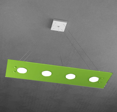 Sospensione-Moderna-Rettangolare-Path-Vetro-Verde-4-Luci-Gx53