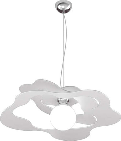 Sospensione-Moderna-Ripples-Metallo-Bianco-1-Luce-E27-D.50Cm