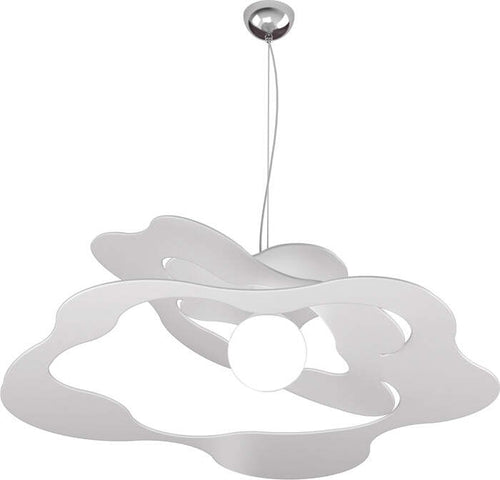 Sospensione-Moderna-Ripples-Metallo-Bianco-1-Luce-E27-D.70Cm
