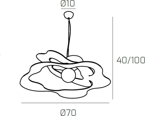 Sospensione-Moderna-Ripples-Metallo-Grigio-1-Luce-E27-D.70Cm