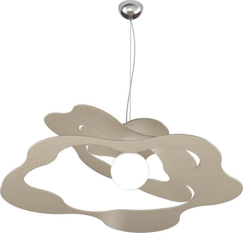 Sospensione-Moderna-Ripples-Metallo-Sabbia-1-Luce-E27-D.70Cm