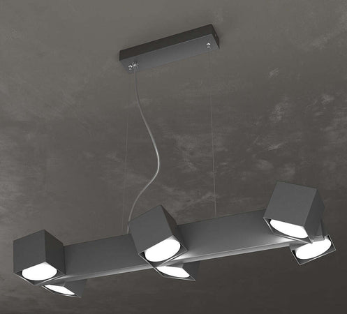 Sospensione-Moderna-Rotation-Metallo-Grigio-Antracite-6-Luci-Gx53