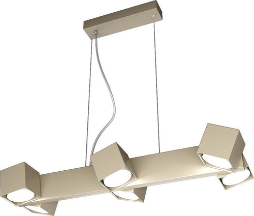 Sospensione-Moderna-Rotation-Metallo-Sabbia-6-Luci-Gx53