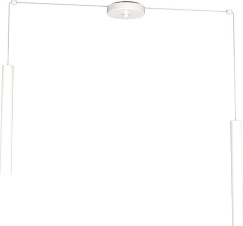 Sospensione-Moderna-Round-Tube-Metallo-Bianco-2-Luci-Gu10