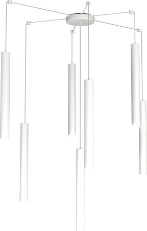 Sospensione-Moderna-Round-Tube-Metallo-Bianco-7-Luci-Gu10