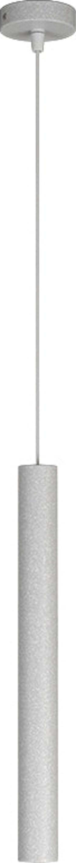Sospensione-Moderna-Round-Tube-Metallo-Grigio-1-Luce-Gu10