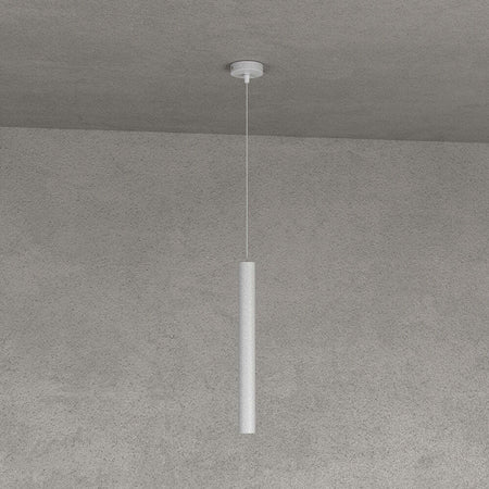 Sospensione-Moderna-Round-Tube-Metallo-Grigio-1-Luce-Gu10