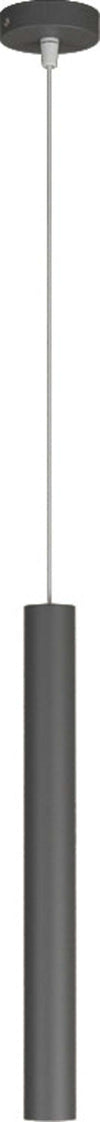 Sospensione-Moderna-Round-Tube-Metallo-Grigio-Antracite-1-Luce-Gu10