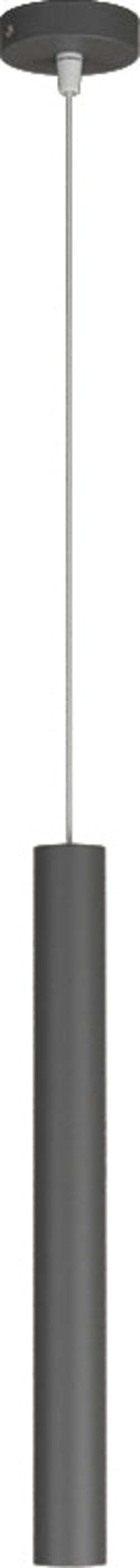 Sospensione-Moderna-Round-Tube-Metallo-Grigio-Antracite-1-Luce-Gu10