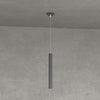 Sospensione-Moderna-Round-Tube-Metallo-Grigio-Antracite-1-Luce-Gu10