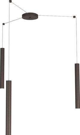 Sospensione-Moderna-Round-Tube-Metallo-Marrone-3-Luci-Gu10