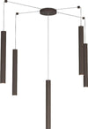 Sospensione-Moderna-Round-Tube-Metallo-Marrone-5-Luci-Gu10