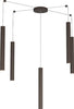 Sospensione-Moderna-Round-Tube-Metallo-Marrone-5-Luci-Gu10