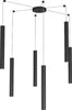 Sospensione-Moderna-Round-Tube-Metallo-Nero-6-Luci-Gu10