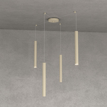 Sospensione-Moderna-Round-Tube-Metallo-Sabbia-4-Luci-Gu10