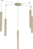 Sospensione-Moderna-Round-Tube-Metallo-Sabbia-5-Luci-Gu10