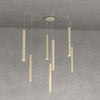 Sospensione-Moderna-Round-Tube-Metallo-Sabbia-7-Luci-Gu10
