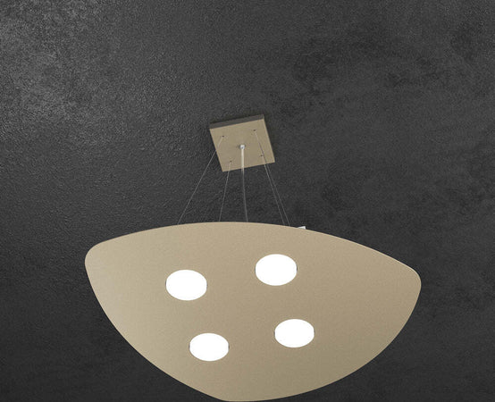 Sospensione-Moderna-Shape-Metallo-Sabbia-4-Luci-Gx53