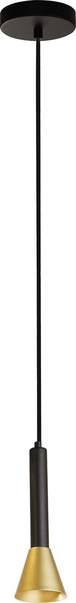Sospensione-Moderna-Signal-Acciaio-Nero-Oro-1-Luce-Gu10