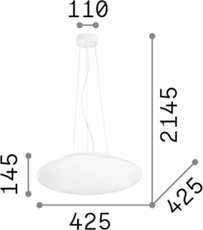 Sospensione-Moderna-Smarties-Vetro-Bianco-3-Luci-E27-D40Cm