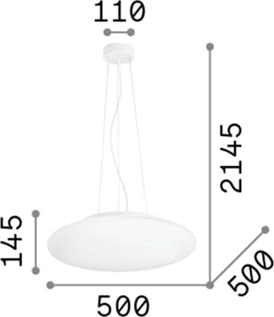 Sospensione-Moderna-Smarties-Vetro-Bianco-3-Luci-E27