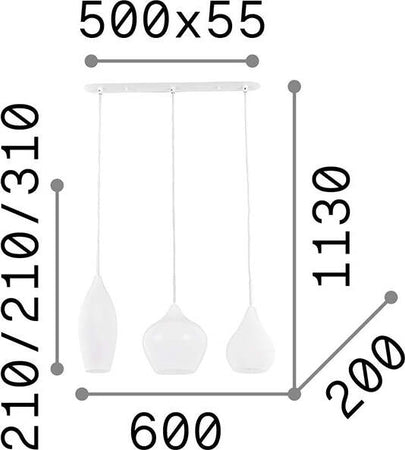 Sospensione-Moderna-Soft-Metallo-Bianco-3-Luci-E14