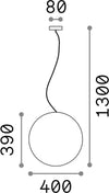 Sospensione-Moderna-Sole-Alluminio-Bianco-1-Luce-E27-D40Cm