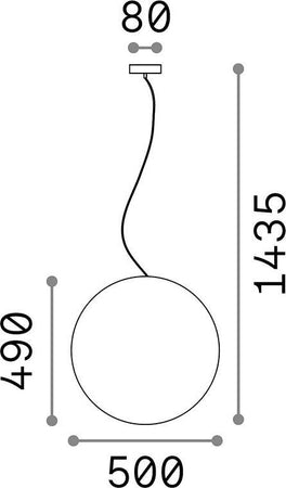 Sospensione-Moderna-Sole-Alluminio-Bianco-1-Luce-E27-D50Cm
