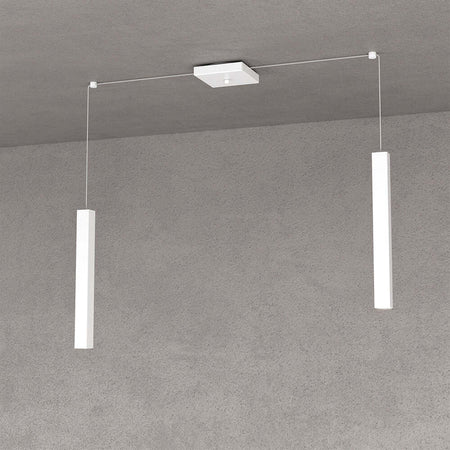 Sospensione-Moderna-Square-Tube-Metallo-Bianco-2-Luci-Gu10