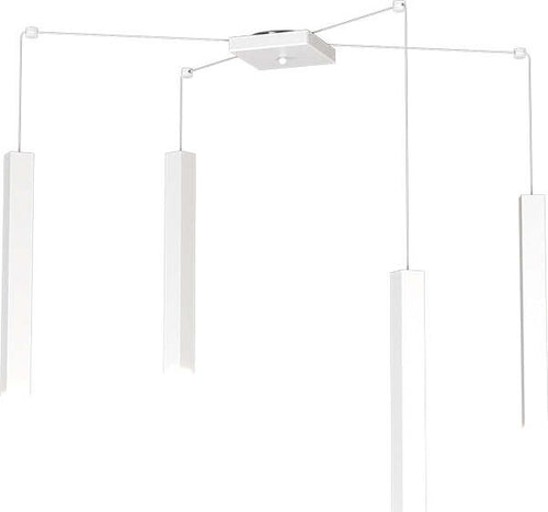 Sospensione-Moderna-Square-Tube-Metallo-Bianco-4-Luci-Gu10
