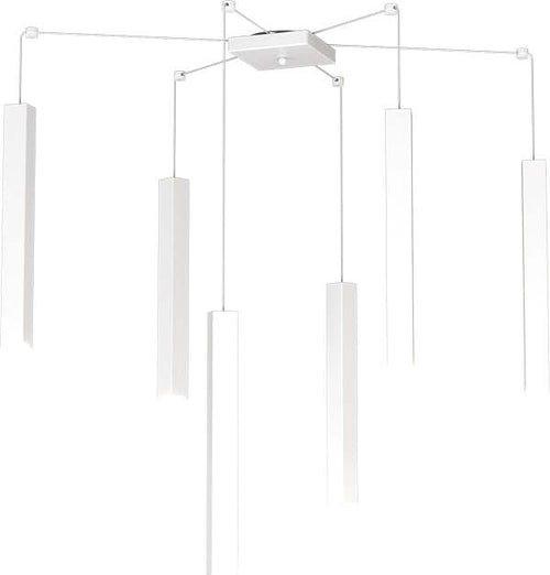 Sospensione-Moderna-Square-Tube-Metallo-Bianco-6-Luci-Gu10