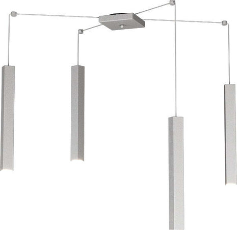 Sospensione-Moderna-Square-Tube-Metallo-Grigio-4-Luci-Gu10