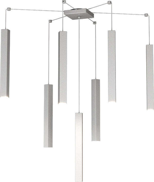 Sospensione-Moderna-Square-Tube-Metallo-Grigio-7-Luci-Gu10