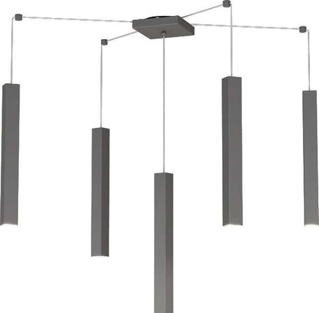 Sospensione-Moderna-Square-Tube-Metallo-Grigio-Antracite-5-Luci-Gu10