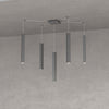 Sospensione-Moderna-Square-Tube-Metallo-Grigio-Antracite-5-Luci-Gu10