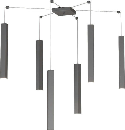 Sospensione-Moderna-Square-Tube-Metallo-Grigio-Antracite-6-Luci-Gu10