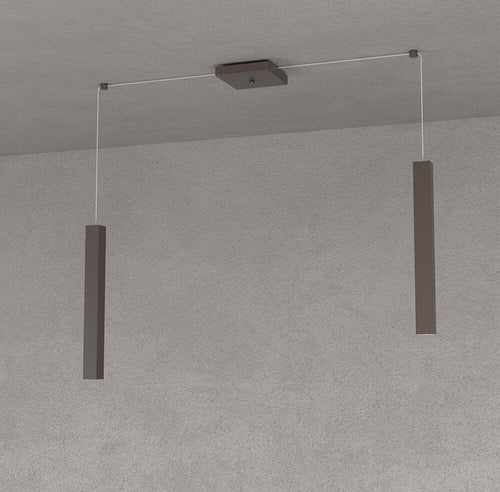 Sospensione-Moderna-Square-Tube-Metallo-Marrone-2-Luci-Gu10