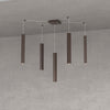 Sospensione-Moderna-Square-Tube-Metallo-Marrone-5-Luci-Gu10