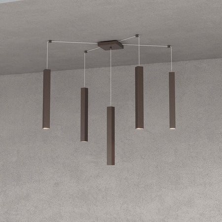 Sospensione-Moderna-Square-Tube-Metallo-Marrone-5-Luci-Gu10
