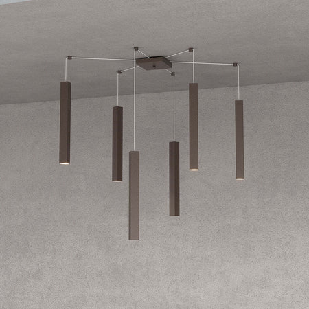 Sospensione-Moderna-Square-Tube-Metallo-Marrone-6-Luci-Gu10