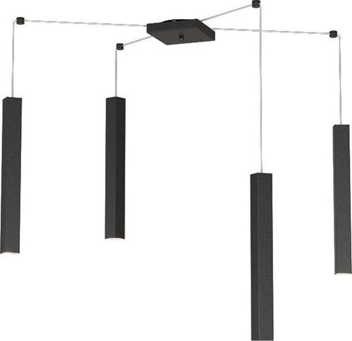 Sospensione-Moderna-Square-Tube-Metallo-Nero-4-Luci-Gu10